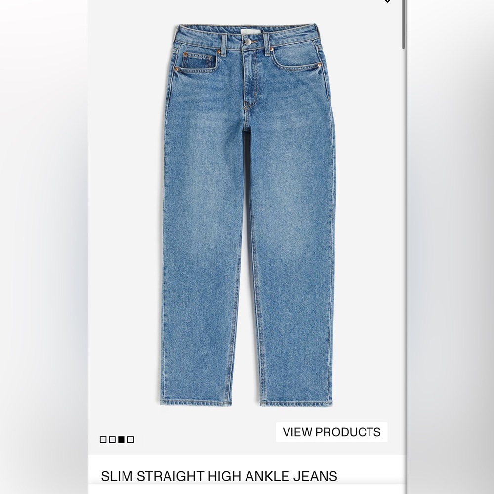 High Rise Straight leg Jeans - Picture 6 of 6
